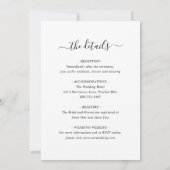 モダン+フェイクベラム+フォト+オールインワン結婚式 招待状 (裏面)
