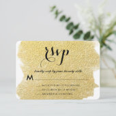 モダン フェイク ゴールド 出欠カード (スタンド正面)