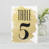 モダン フェイク ゴールド 招待状 (スタンド正面)