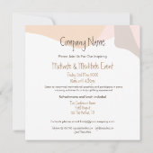 モダン フェミニン ビジネス モチベーション イベント 招待状 (裏面)