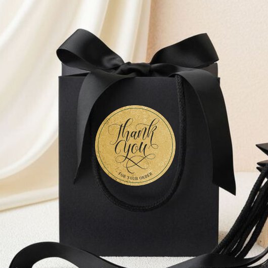 モダン フォイル ゴールド ご注文ありがとうございます ラウンドシール