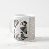 モダン フォトコラージュ 'Best MOM Ever' コーヒーマグカップ (正面左)