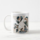 モダン フォトコラージュ 'Best MOM Ever' コーヒーマグカップ (左)