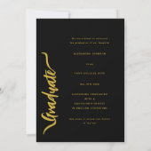 モダン フォト アーカイブ 卒業 案内状 (裏面)