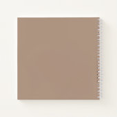 モダン フォト アーチ タン ウェディング ゲストブック ノートブック (裏面)