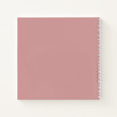 モダン フォト アーチ ダスティ ローズ ウェディング ゲストブック ノートブック (裏面)