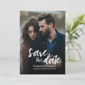 モダン フォト ウェディング ウェブサイト qrコード カスタム 招待状 (スタンド正面)