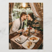 モダン フォト ウェディング レセプション メニュー (裏面)