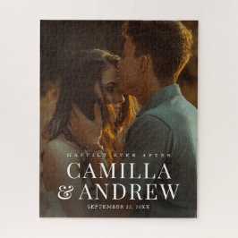 モダン フォト エレガント ウェディング ジグソーパズル