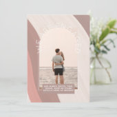 モダン フォト エンゲージメント 招待 - ミックス カラー 招待状 (スタンド正面)