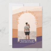 モダン フォト エンゲージメント 招待 - ミックス カラー 招待状 (正面)