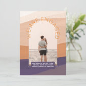 モダン フォト エンゲージメント 招待 - ミックス カラー 招待状 (スタンド正面)