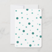 モダン フォト キッズ バースデー サンクス | ティール サンキューカード (裏面)