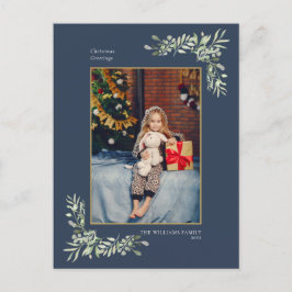 モダン フォト クリスマス ゴールド ジオメトリック グリーン