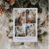 モダン フォト コラージュ クリスマス カード