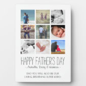 モダン フォト コラージュ ハッピー ファーザーズ デー フォトプラーク (正面)