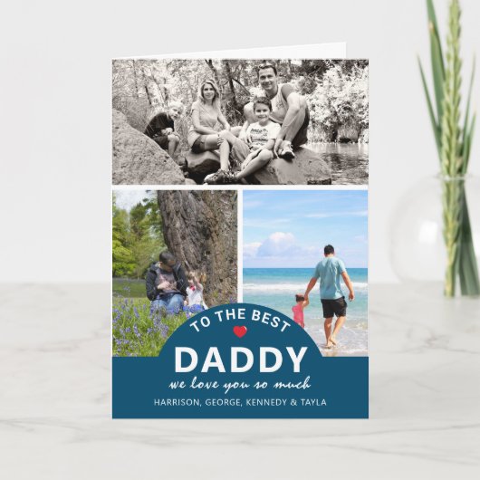 モダン フォト コラージュ | ベストへ カード (正面)