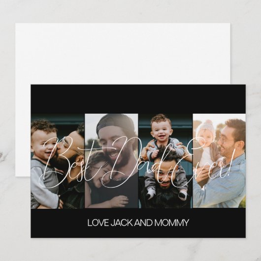モダン フォト コラージュ 父の日 シーズンカード (正面/裏面)