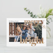 モダン フォト ゴールデン メリー アンド ブライト クリスマス (スタンド正面)