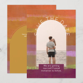 モダン フォト セーブ・ザ・デート ウェディング サンキューカード