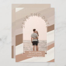 モダン フォト セーブ・ザ・デート ウェディング