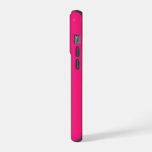 モダン フォト ネーム モノグラム ボールド カラー ブロック iPhoneケース (左側面)