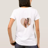 モダン フォト ハート Tシャツ (裏面)
