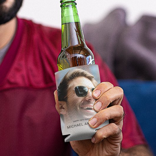 モダン フォト バースデー 缶クーラー