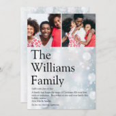 モダン フォト ファミリー デフィニション クリスマス (正面/裏面)