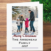 モダン フォト ファミリー パーソナライズ シーズンカード