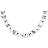 モダン フォト ブライダル シャワー バンティングフラッグ (全)