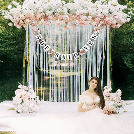 モダン フォト ブライダル シャワー バンティングフラッグ