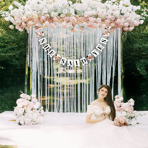 モダン フォト ブライダル シャワー バンティングフラッグ