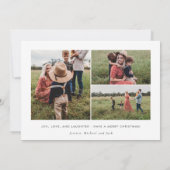 モダン フォト ホリデー カード | クリスマス カード (裏面)