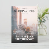 モダン フォト マガジン カバー QR コード 招待状 (スタンド正面)