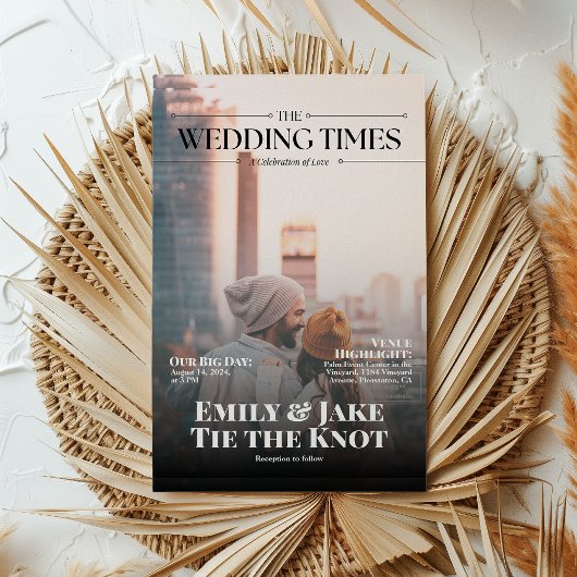 モダン フォト マガジン カバー QR コード 招待状