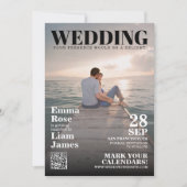 モダン フォト マガジン 表紙 ユニーク セーブ・ザ・デート (正面)