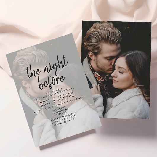 モダン フォト リハーサル ディナー 招待状