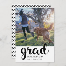 モダン フォト 卒業おめでとうカード 案内状