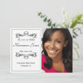 モダン フォト 卒業お知らせ 案内状 (スタンド正面)