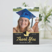 モダン フォト 卒業クラス 2022 ありがとう サンキューカード (スタンド正面)