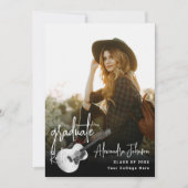 モダン フォト 卒業パーティー 招待状 (正面)