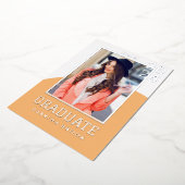 モダン フォト 卒業 箔招待状 (回転した状態)