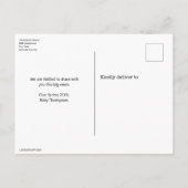 モダン フォト 妊娠発表!おめでとう! 案内ポストカード (裏面)