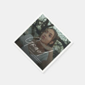 モダン フォト 高校卒業 スタンダードカクテルナプキン (角)