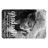 モダン フォト 2025 卒業発表 マグネット (横)