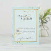 モダン フォト QRコード ウェディング インビテーション or セーブ・ザ・デート (スタンド正面)