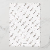 モダン フォリア リアル フォイル 3 フォト コラージュ 箔シーズンカード (裏面)