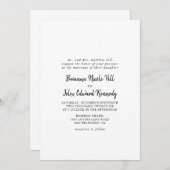 モダン フォーマル ウェディング 招待状 (正面/裏面)