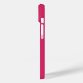 モダン フューシャ 白のスクリプト 名前入り Case-Mate iPhoneケース (裏面 / 左)
